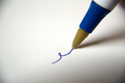 Pen writing a letter